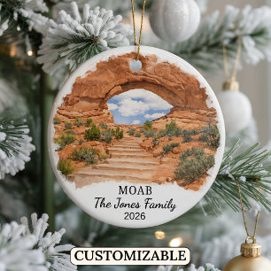 Persoonlijke Moab-hanger, op maat gemaakte Utah-st Keramisch Ornament
