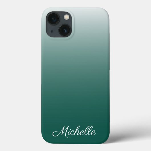 Persoonlijke mobiele gradiënt groene Hoesje-Mate i Case-Mate iPhone Case (Achterkant)