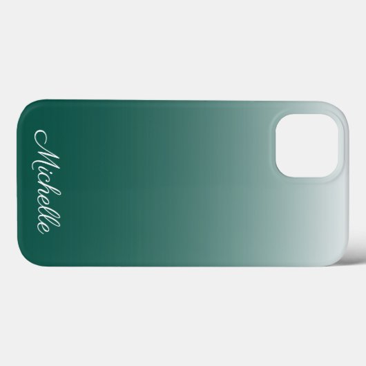 Persoonlijke mobiele gradiënt groene Hoesje-Mate i Case-Mate iPhone Case (Achterkant (horizontaal))
