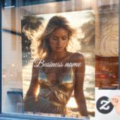 Persoonlijke mode raamfolie raamsticker (Cafe Raam)