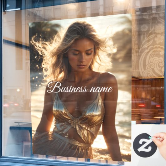 Persoonlijke mode raamfolie raamsticker (Cafe Raam)