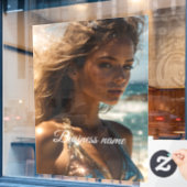 Persoonlijke mode raamfolie raamsticker (Cafe Raam)