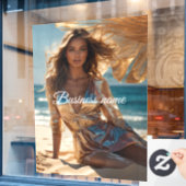 Persoonlijke mode raamfolie raamsticker (Cafe Raam)