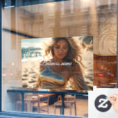 Persoonlijke mode raamfolie raamsticker (Cafe Raam)