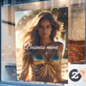 Persoonlijke mode raamfolie raamsticker (Cafe Raam)