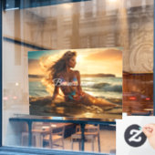 Persoonlijke mode raamfolie raamsticker (Cafe Raam)