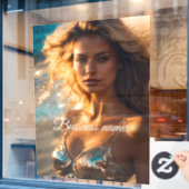 Persoonlijke mode Ruitfolie Raamsticker (Cafe Raam)