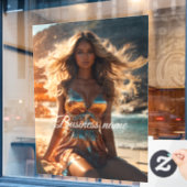 Persoonlijke mode Ruitfolie Raamsticker (Cafe Raam)