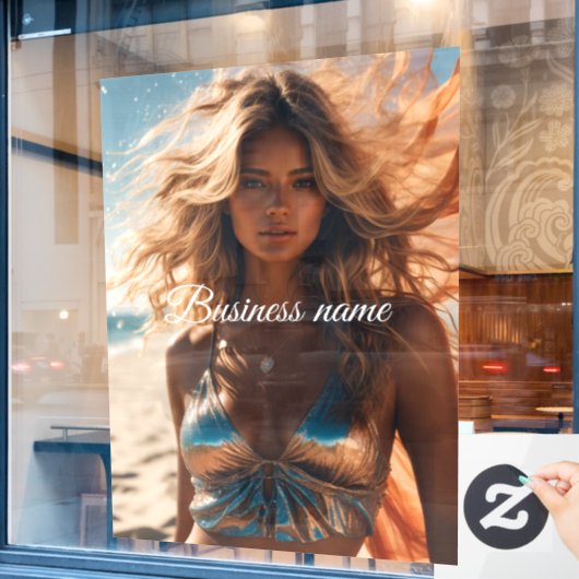 Persoonlijke mode Ruitfolie Raamsticker (Cafe Raam)