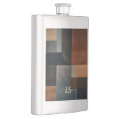 Persoonlijke Moderne Aardse Geometrische Hipflask Flacon (Rechts)