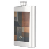 Persoonlijke Moderne Aardse Geometrische Hipflask Flacon (Links)