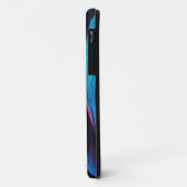 Persoonlijke Moderne Abstract-Blauw en Fuchsia- Case-Mate iPhone Case (Achterkant/links)