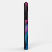 Persoonlijke Moderne Abstract-Blauw en Fuchsia- Case-Mate iPhone Case (Achterkant/rechts)