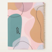 Persoonlijke Moderne Abstracte Pastelkleur Planner (Achterkant)