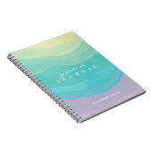 Persoonlijke moderne Abstracte pastellengte Opmerk Notitieboek (Rechterzijde)