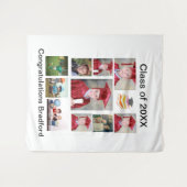 Persoonlijke moderne afstudeerfoto collage met 11 wandkleed (Voorkant (horizontaal))