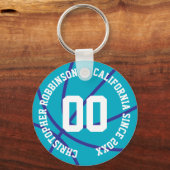 Persoonlijke moderne basketbal sleutelhanger (Voorkant)
