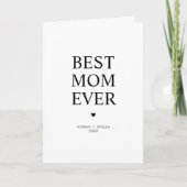 Persoonlijke moderne beste moeder ooit kaart (Voorkant)