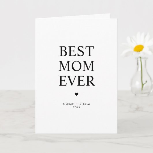 Persoonlijke moderne beste moeder ooit kaart (Kleine Plant)