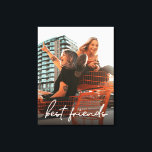 Persoonlijke moderne beste vrienden foto canvas afdruk<br><div class="desc">Creëer een gekoesterde aandenken van uw vriendschap met onze gepersonaliseerde Modern Best Friends Photo Canvas Print. Met deze canvasprint kunt u uw favoriete foto van u en uw beste vriend laten zien en de speciale momenten en herinneringen vastleggen die u samen hebt gedeeld. Het ingepakte canvasontwerp geeft het een slanke...</div>