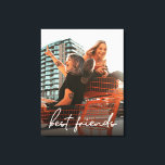 Persoonlijke moderne beste vrienden foto canvas afdruk<br><div class="desc">Creëer een gekoesterde aandenken van uw vriendschap met onze gepersonaliseerde Modern Best Friends Photo Canvas Print. Met deze canvasprint kunt u uw favoriete foto van u en uw beste vriend laten zien en de speciale momenten en herinneringen vastleggen die u samen hebt gedeeld. Het ingepakte canvasontwerp geeft het een slanke...</div>
