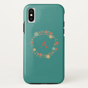 Persoonlijke Moderne Bloemenguirlande Case-Mate iPhone Case