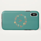 Persoonlijke Moderne Bloemenslingers Case-Mate iPhone Case (Achterkant (horizontaal))