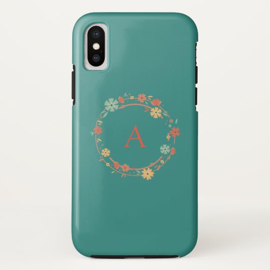 Persoonlijke Moderne Bloemenslingers Case-Mate iPhone Case (Achterkant)