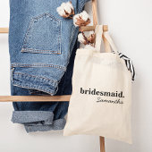 Persoonlijke moderne Boho bruidsdouche bruidsmeisj Tote Bag