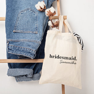 Persoonlijke Moderne Boho Bruidsdouche Bruidsmeisj Tote Bag