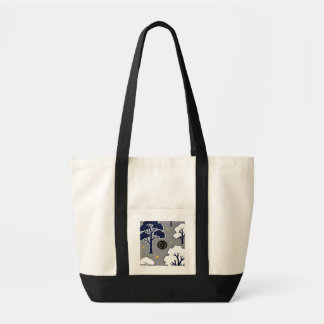 Persoonlijke moderne bosboom en ster tote bag