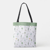 Persoonlijke Moderne Botanische Boodschappentas Tote Bag (Achterkant)