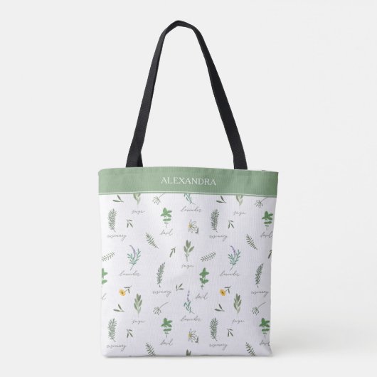 Persoonlijke Moderne Botanische Boodschappentas Tote Bag (Achterkant)