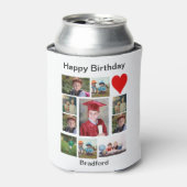 Persoonlijke Moderne Dag 11 Foto Collage Blikjeskoeler (Blikje Voorkant)