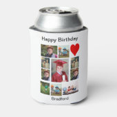 Persoonlijke Moderne Dag 11 Foto Collage Blikjeskoeler (Blikje Achterkant)