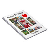 Persoonlijke Moderne Dag 11 Foto Collage Notitieboek (Rechterzijde)