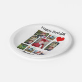 Persoonlijke Moderne Dag 11 Foto Collage Papieren Bordje (Gekanteld)