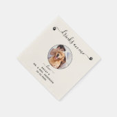 Persoonlijke moderne Drinken op mijn fotoweddensch Servet (Hoek)