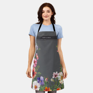 Persoonlijke Moderne Elegante Bloemen Schort