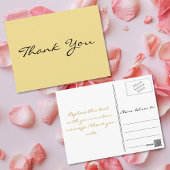 Persoonlijke moderne elegante nep gouden bedankjes briefkaart