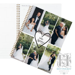 Persoonlijke moderne elegante trouwfoto planner