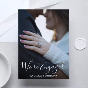 Persoonlijke moderne ENGAGEMENT FOTO Kaart
