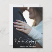 Persoonlijke moderne ENGAGEMENT | FOTO Kaart (Voorkant)