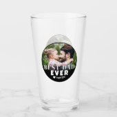 Persoonlijke moderne foto Beste Papa Glas (Voorkant)