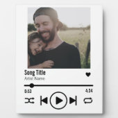 Persoonlijke moderne foto-liedlijst voor vader fotoplaat (Voorkant)
