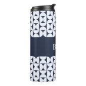 Persoonlijke Moderne Geometrische Thermische Beker (Gedraaid links)