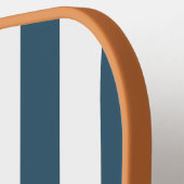 Persoonlijke moderne gestreepte blauwe naam pickleball paddle (Links Detail)