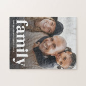 Persoonlijke moderne gezelfoto legpuzzel (Horizontaal)