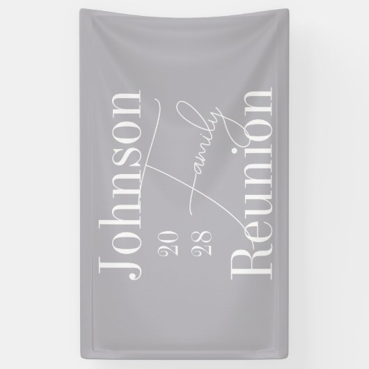 Persoonlijke moderne gezinshereniging spandoek (Verticaal)