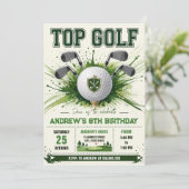 Persoonlijke moderne golf verjaardag kaart (Staand voorkant)